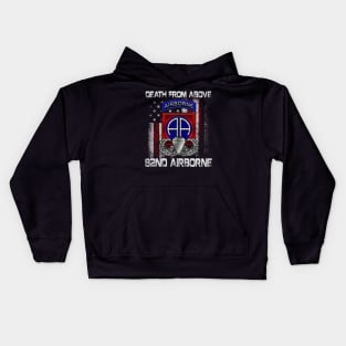 Death From Above 82nd Airborne Division Veteran Gift Kids Hoodie